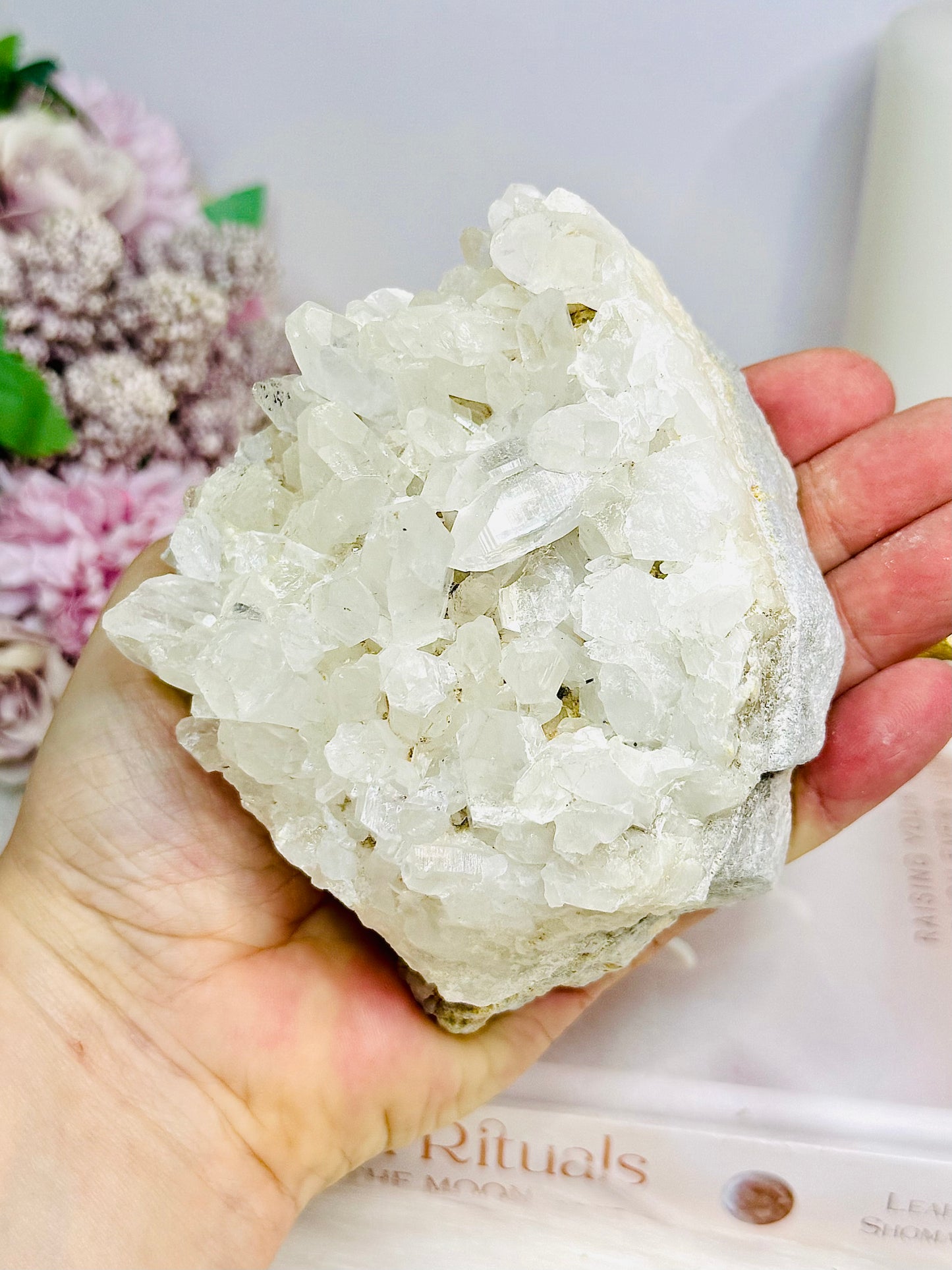 Large Clear Quartz Cluster Specimen 12cm 462g