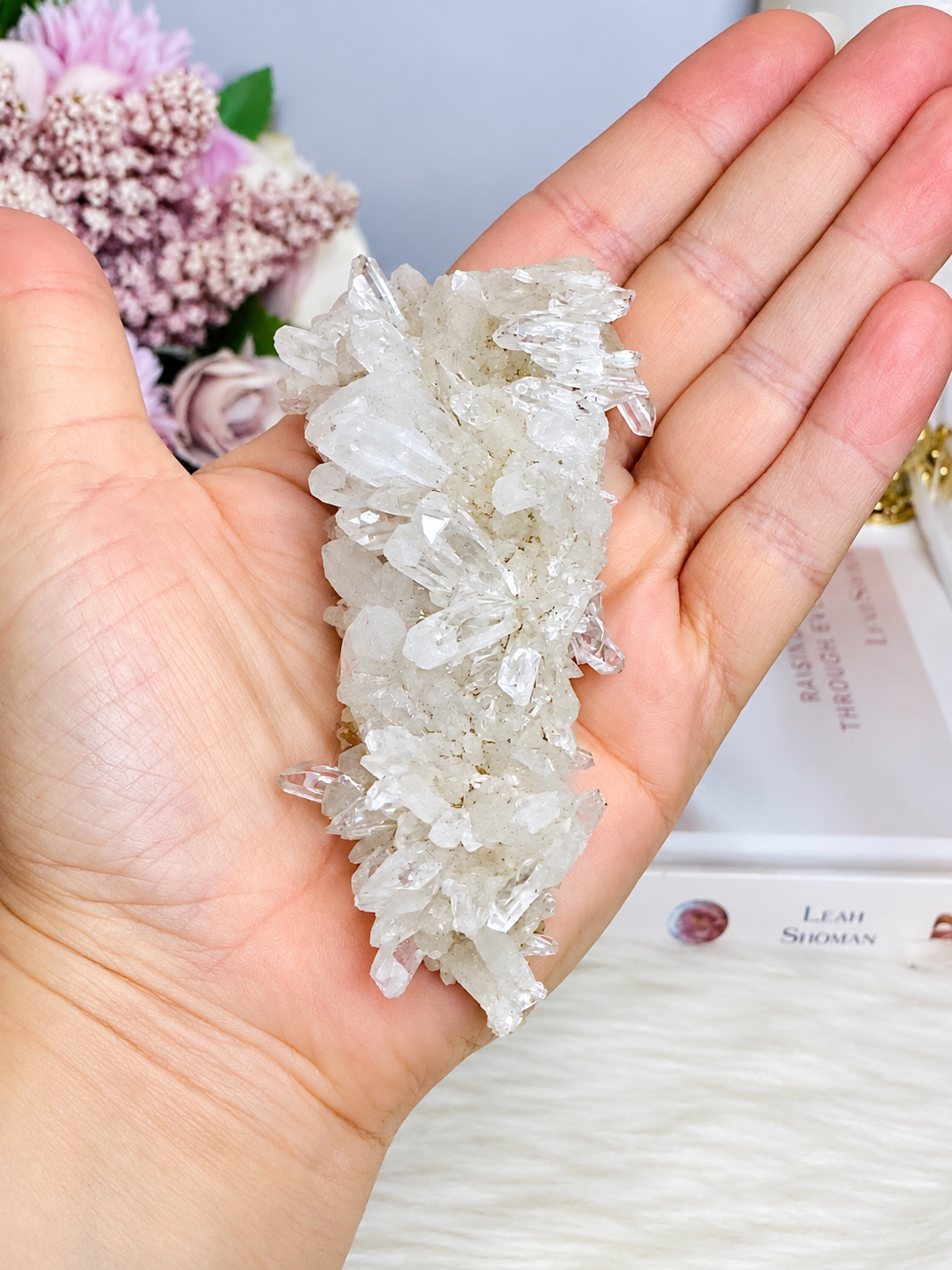 Natural Chrysanthemum Quartz Specimen 10cm