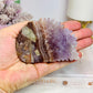 Amethyst X Agate Carved Fish 8cm