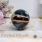 Volcano | Football Agate Sphere On Stand 216g