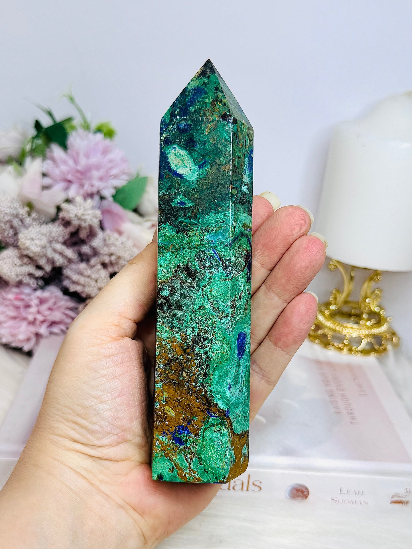 High Grade Azurite | Malachite Tower 16cm