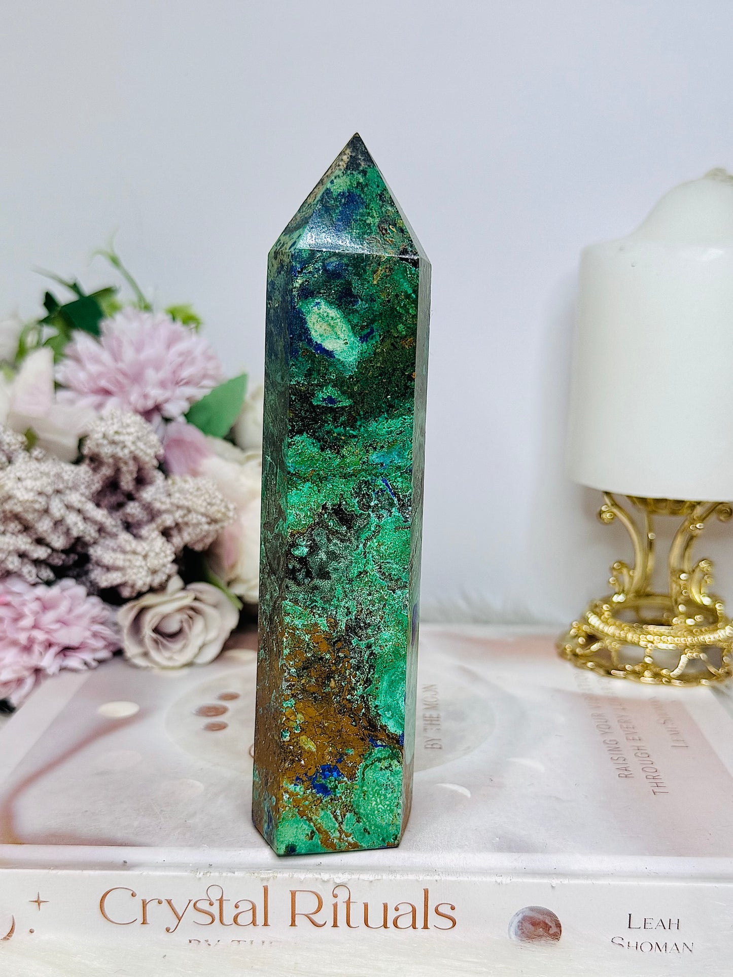 High Grade Azurite | Malachite Tower 16cm