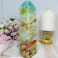 Large Sky Stone Quartz Druzy Tower 18cm