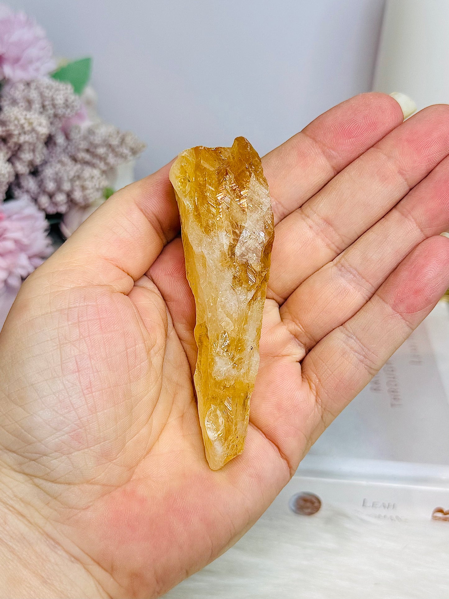 Citrine Point 9cm (Heat Treated)