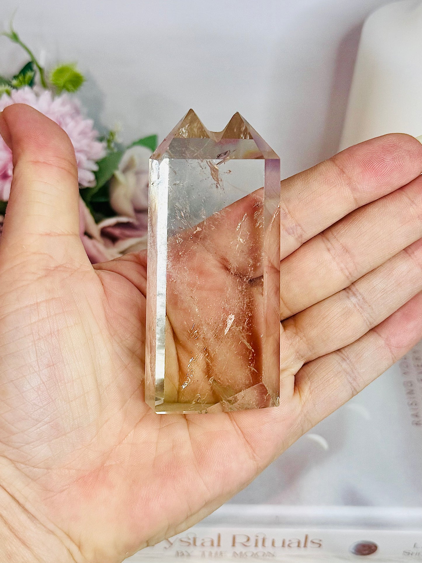 Supports Anxiety & Depression ~ Smokey Quartz Twin | Double Tower 8cm