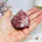 Strawberry Quartz Polished Top Freeform (natural fracture line in top)