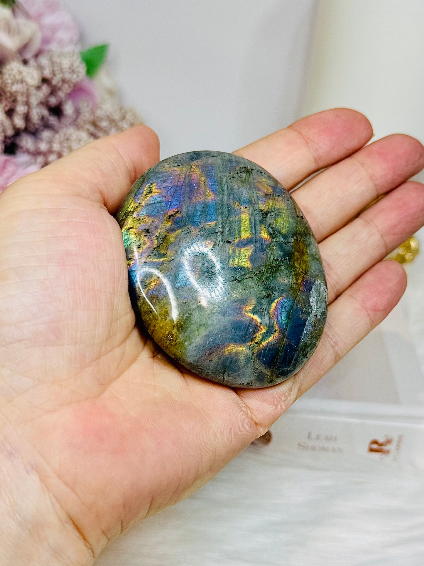 Labradorite Freeform Full of Flash on Stand 7cm
