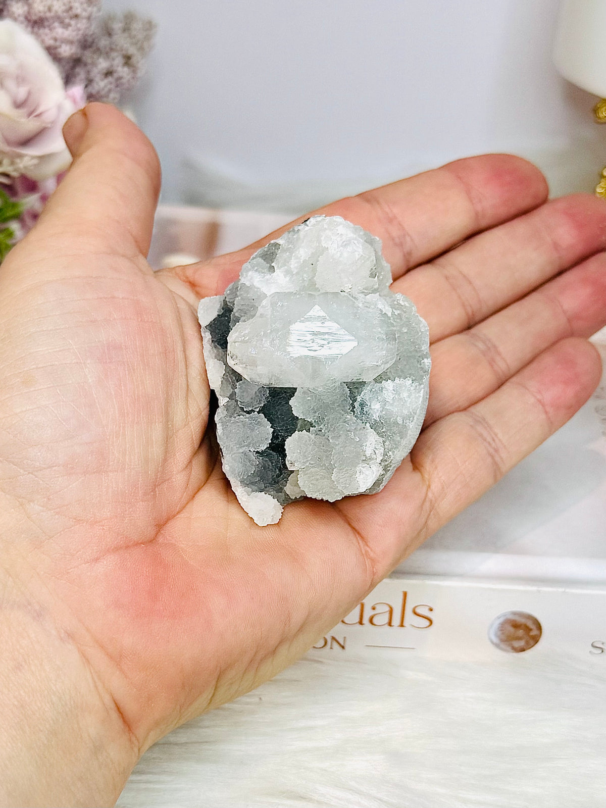 Natural Apophyllite Cluster 103g