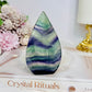 Rainbow Fluorite Flame 10cm