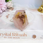 Natural Rose Quartz Freeform with Fern Tree Dentrictic Inclusions 5.5cm