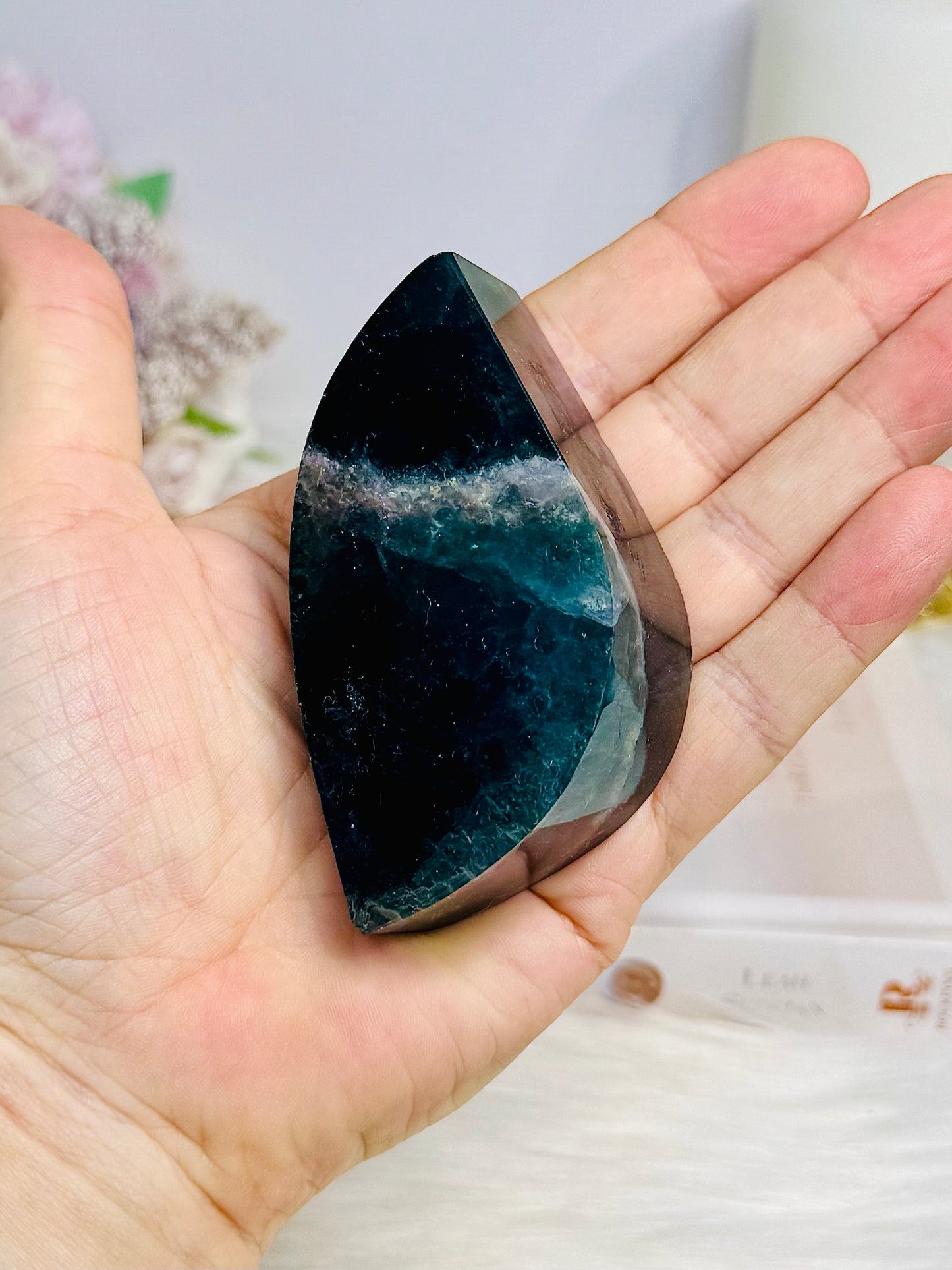 Chunky Fluorite Freeform | Leaf 8cm