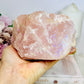 Large Chunky 1.2KG 14cm Angel Aura Rose Quartz Candle Holder
