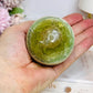 Green Calcite Sphere on Stand 338g