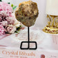 Brazilian Natural Druzy Pink Amethyst Geode On Stand 12cm