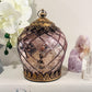 Glass Lantern Led Foil Punch 17.5cm