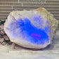 Huge Natural Moroccan Geode with Multicoloured Light Lamp 3.7KG