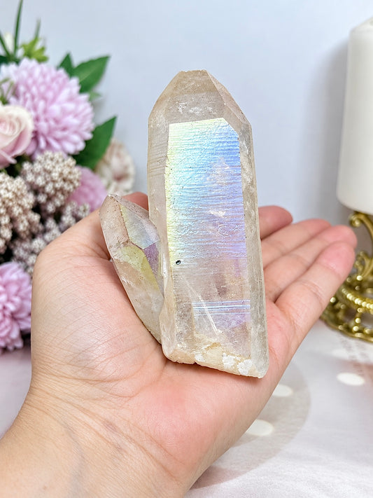 Angel Aura Clear Quartz Point 9cm