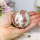 Pink Tourmaline Sphere On Stand 266g