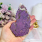 Natural Purpurite Slab on Stand 13cm