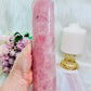 Unconditional Love ~ Fabulous Huge 27cm 1.1KG Chunky Rose Quartz Tower