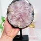 ⚜️ SALE ⚜️ My Beauty!!!! Divinely Stunning Large Chunky 22cm 1.06KG Amethyst Natural Slab On Stand