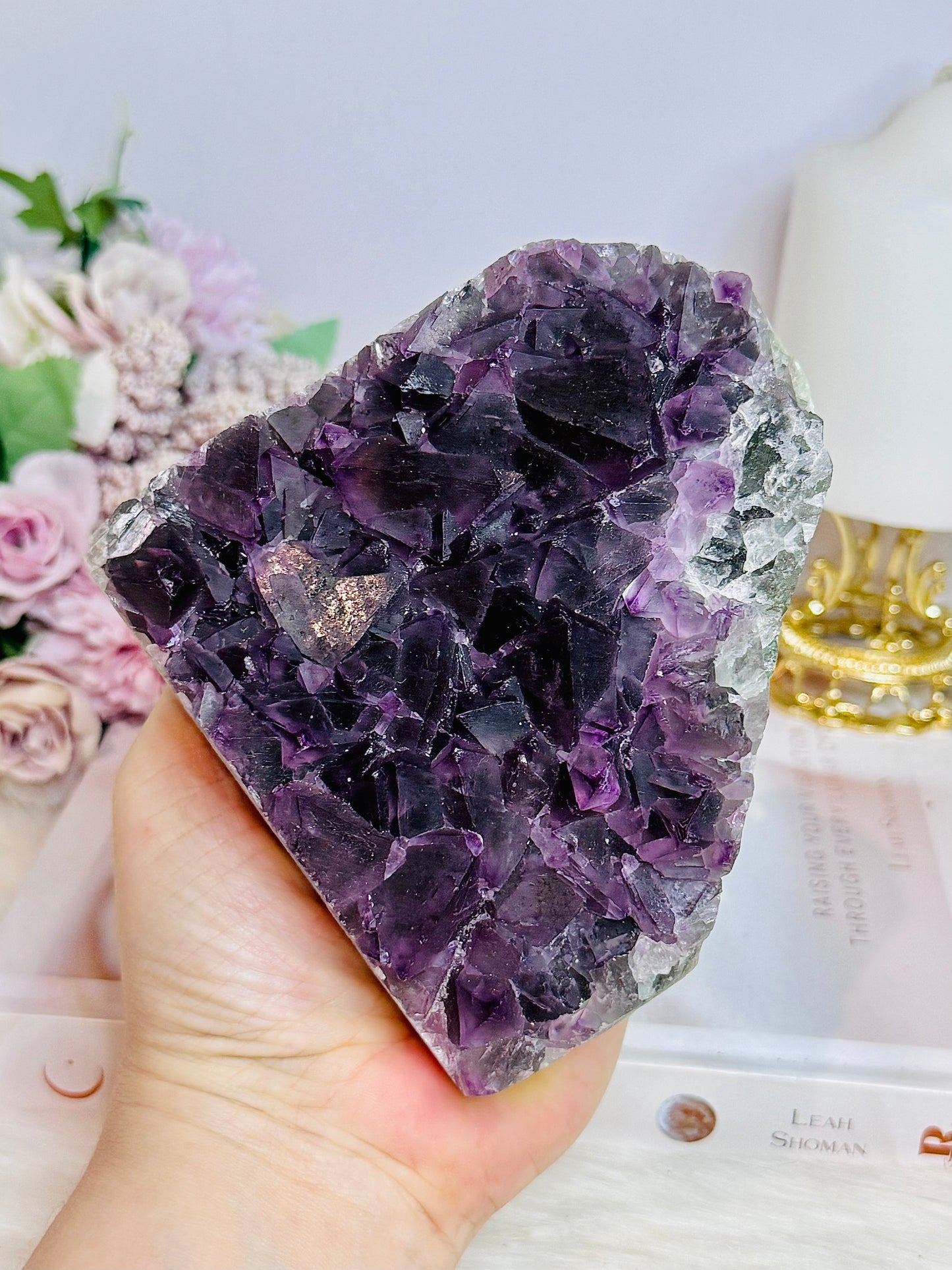 Large High Grade Purple Fluorite Cubed Specimen 11cm 780g