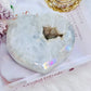 Divinely Spectacular Large 556gram Druzy Angel Aura Agate Chunky Heart From Brazil