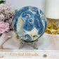 Rare Natural Large Blue Coral Fossil Sphere 732g