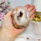 Natural Pink Amethyst Druzy Freeform 451g 7cm