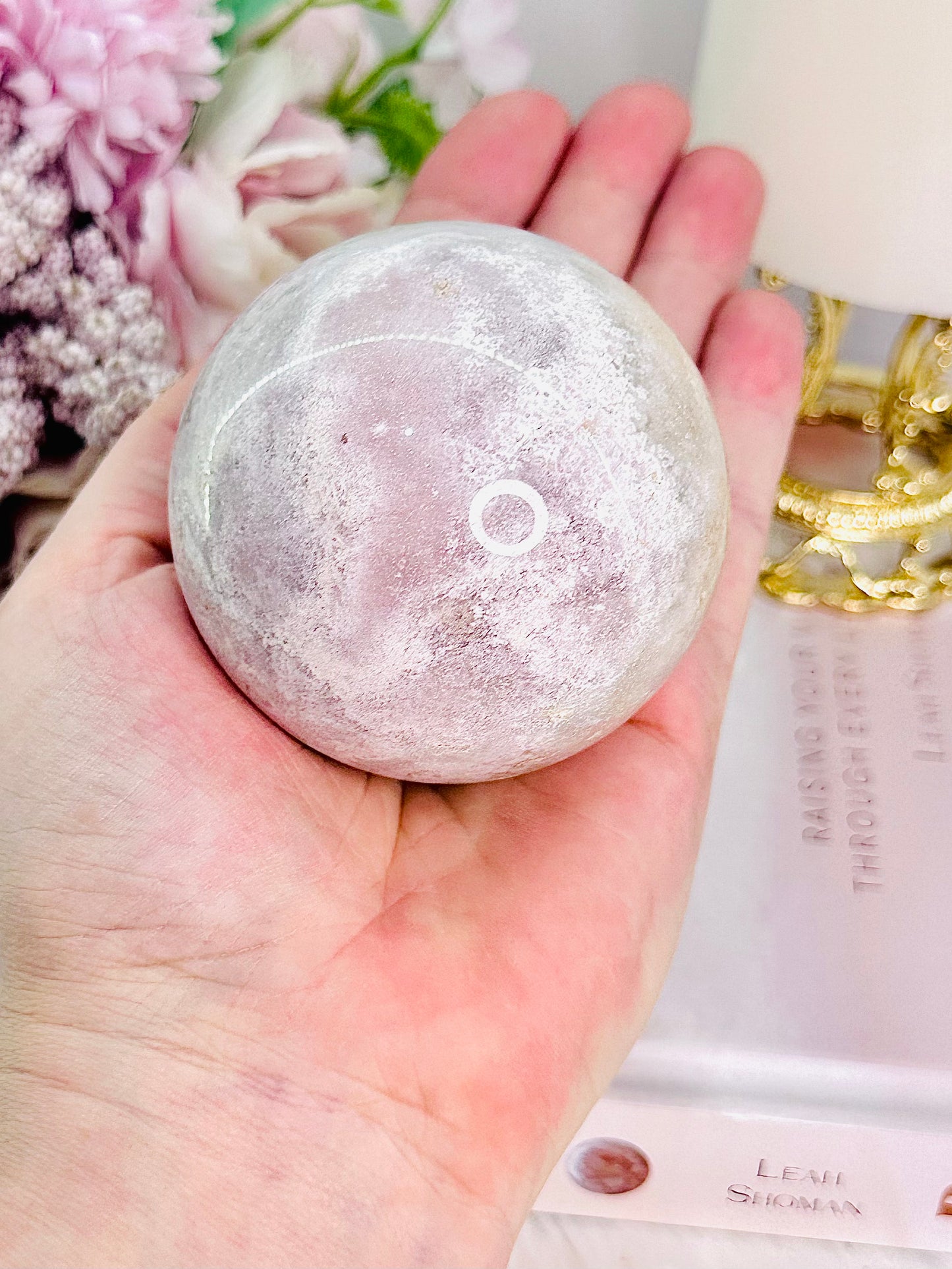 Classy & Fabulous 351gram Druzy Pink Amethyst Sphere On Stand From Brazil