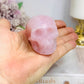 Rose Quartz Carved Skull 5.5cm
