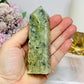 Prehnite Druzy Tower 10cm