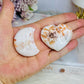 Scolecite Moon & Heart Carving