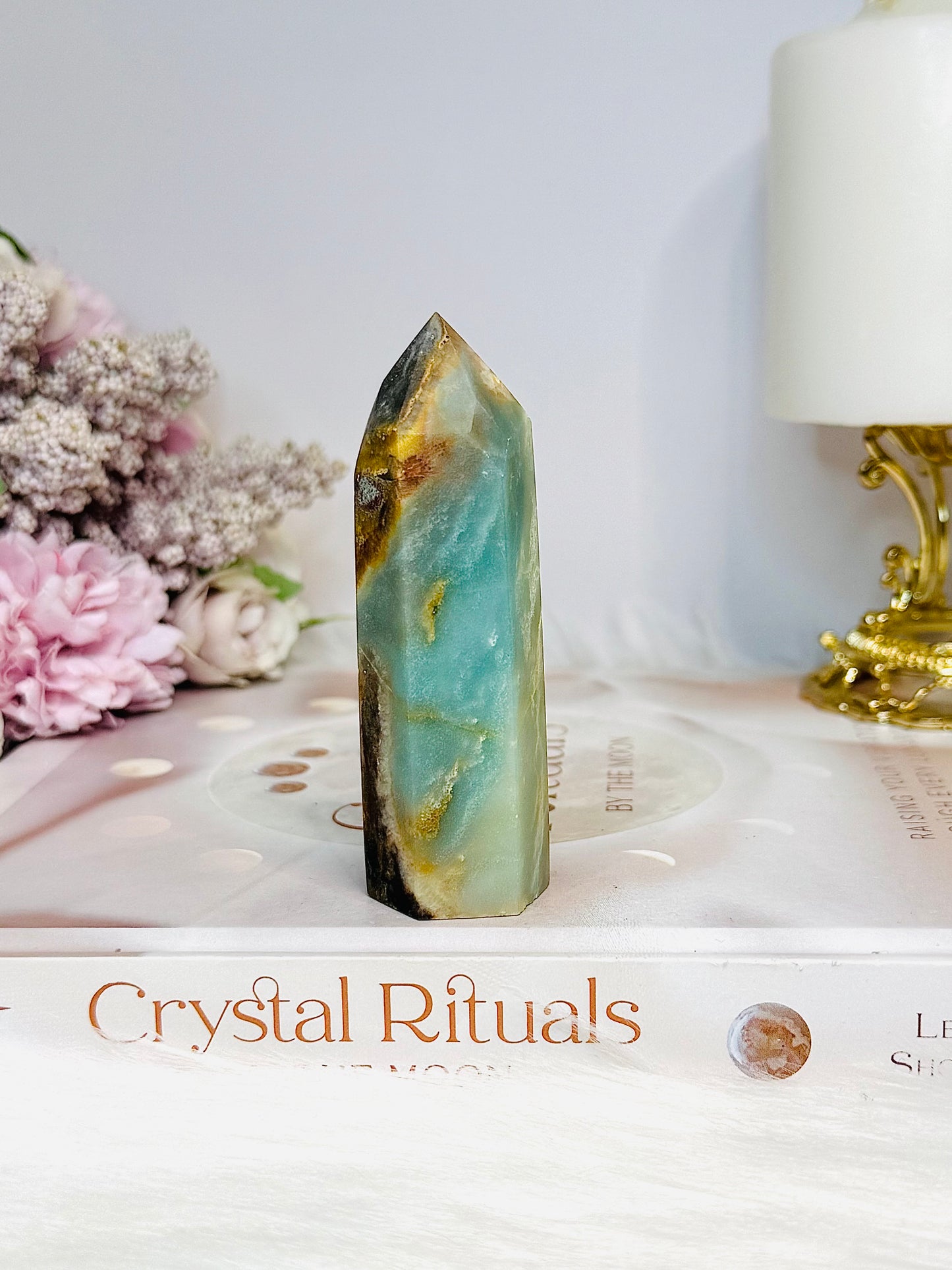 Sky Blue Quartz Tower 9cm