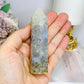 Green Flower Agate Tower 10cm