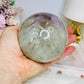 Large High Grade Agate Sphere with Rainbows on Stand 733g