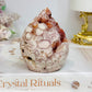 High Grade Druzy Flower Agate Freeform 8cm