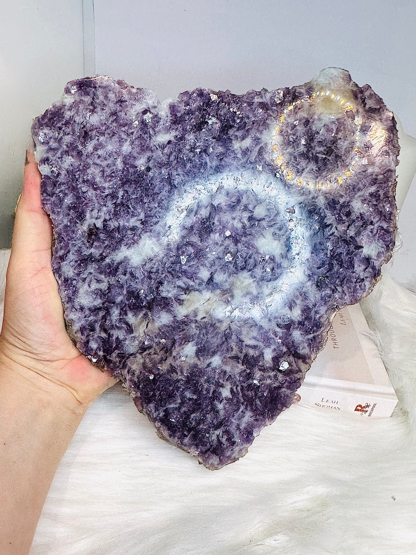 Large Lepidolite Natural Slab 24cm