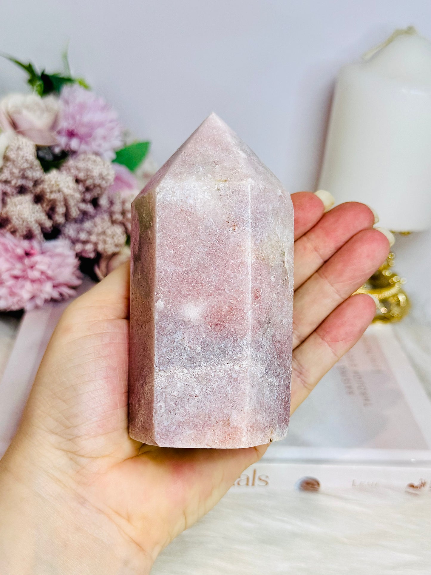 Chunky Pink Amethyst Tower 11cm 512g