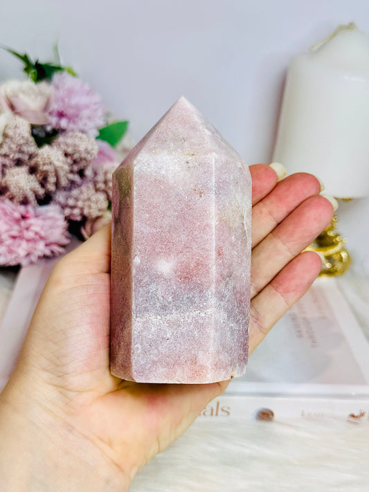 Chunky Pink Amethyst Tower 11cm 512g