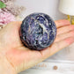 Natural Purple Fluorite X Sphalerite Druzy Sphere on Stand 306g