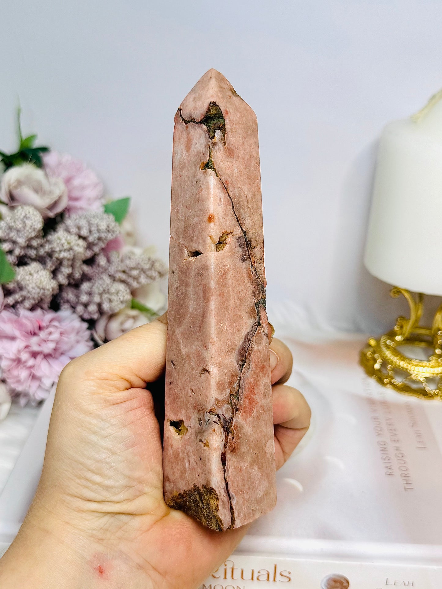 Large Pink Amethyst Tower | Obelisk 15cm