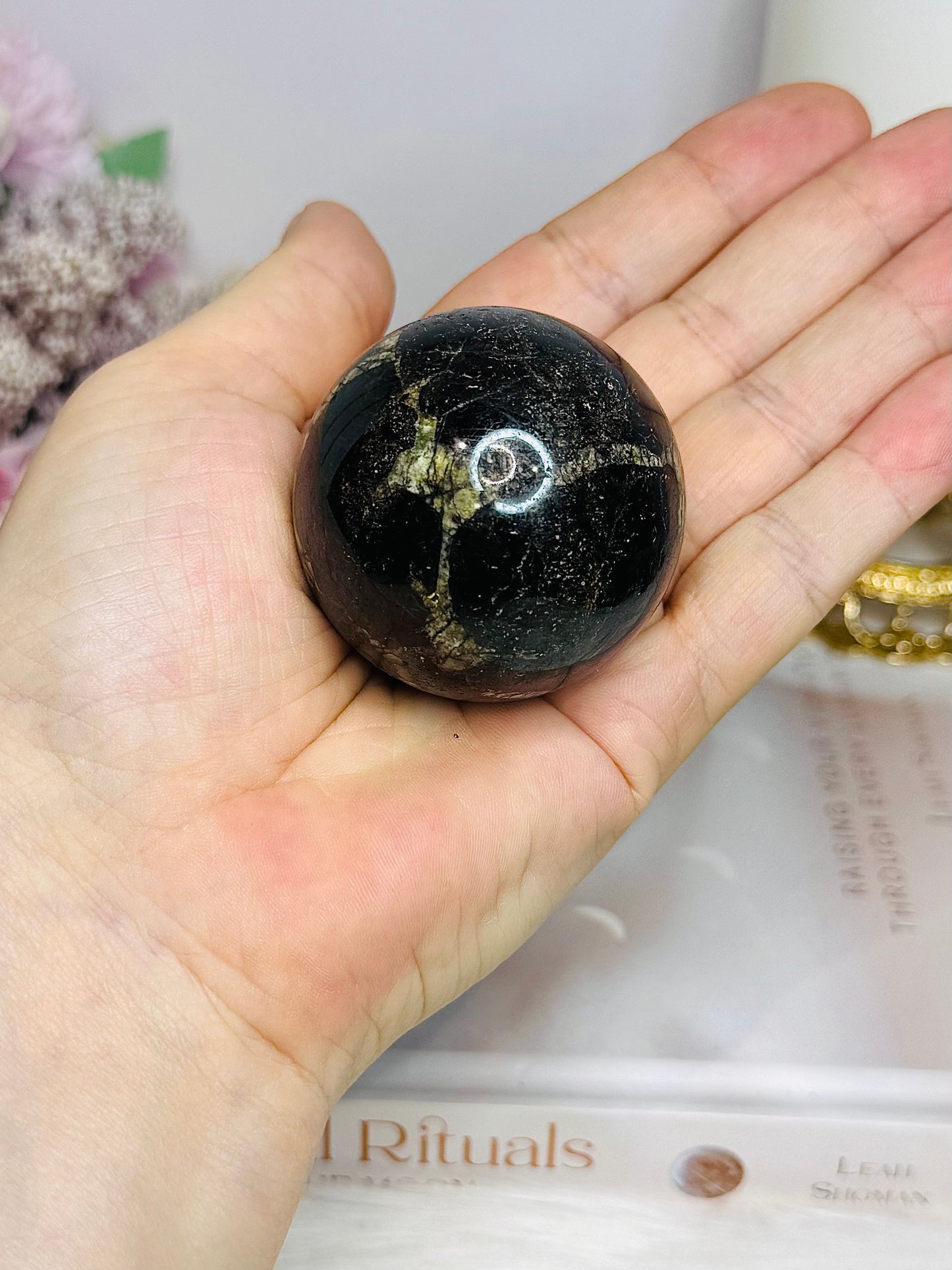 Rare Natural Purpurite Sphere On Stand 160g