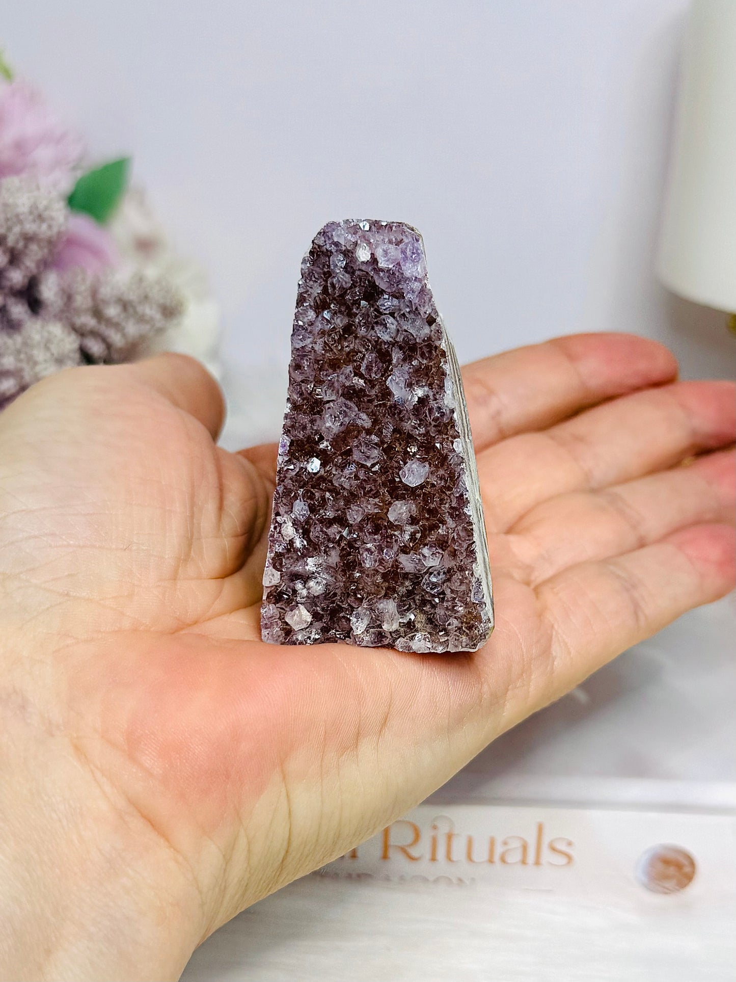 Amethyst Base Cut Cluster 6cm