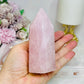 Chunky Rose Quartz Tower 11cm 340g