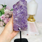 Large 1.4KG 22cm High Grade Chunky Amethyst Cluster On Stand