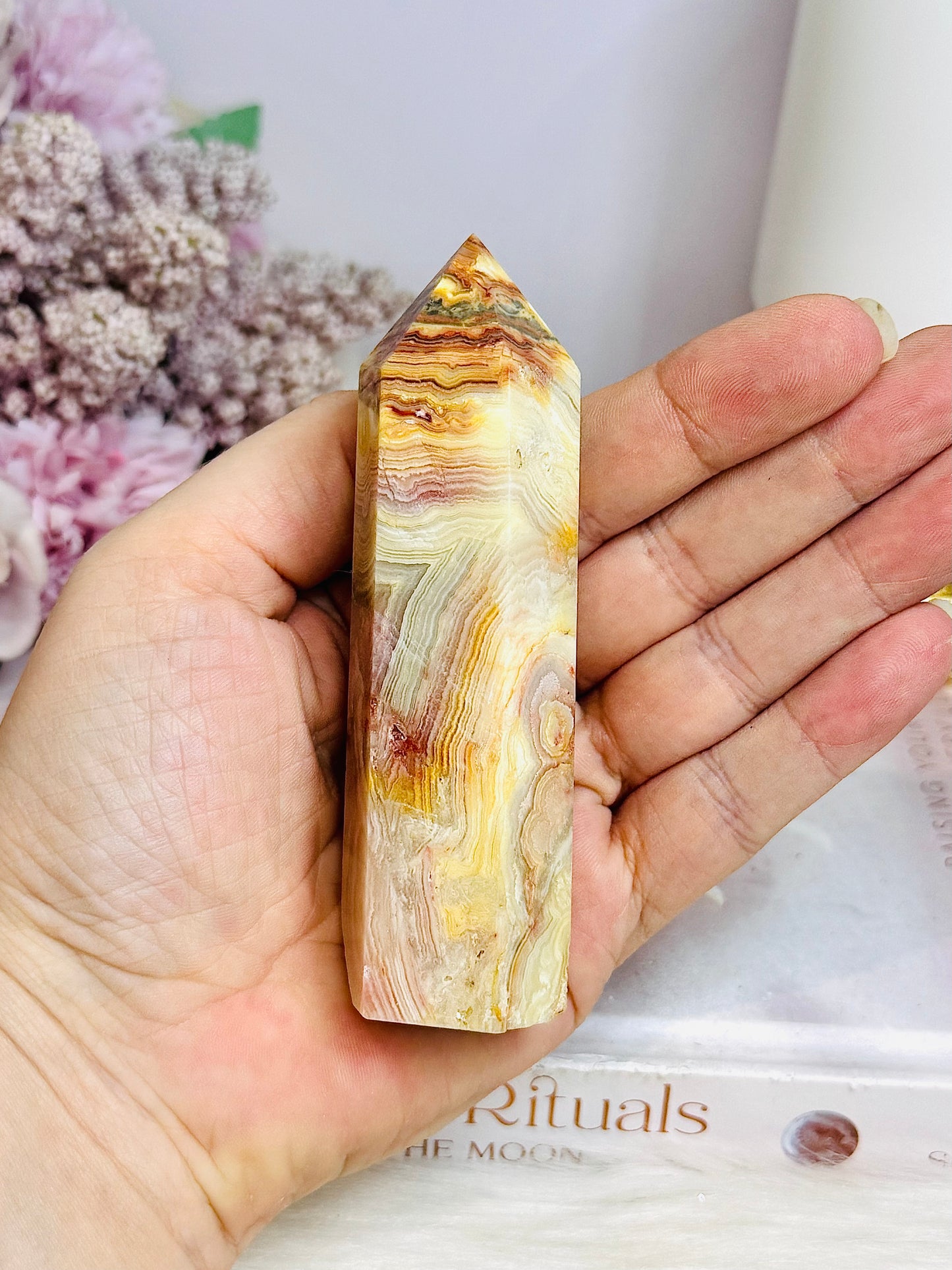 Crazy Lace Agate Chunky Tower 10cm