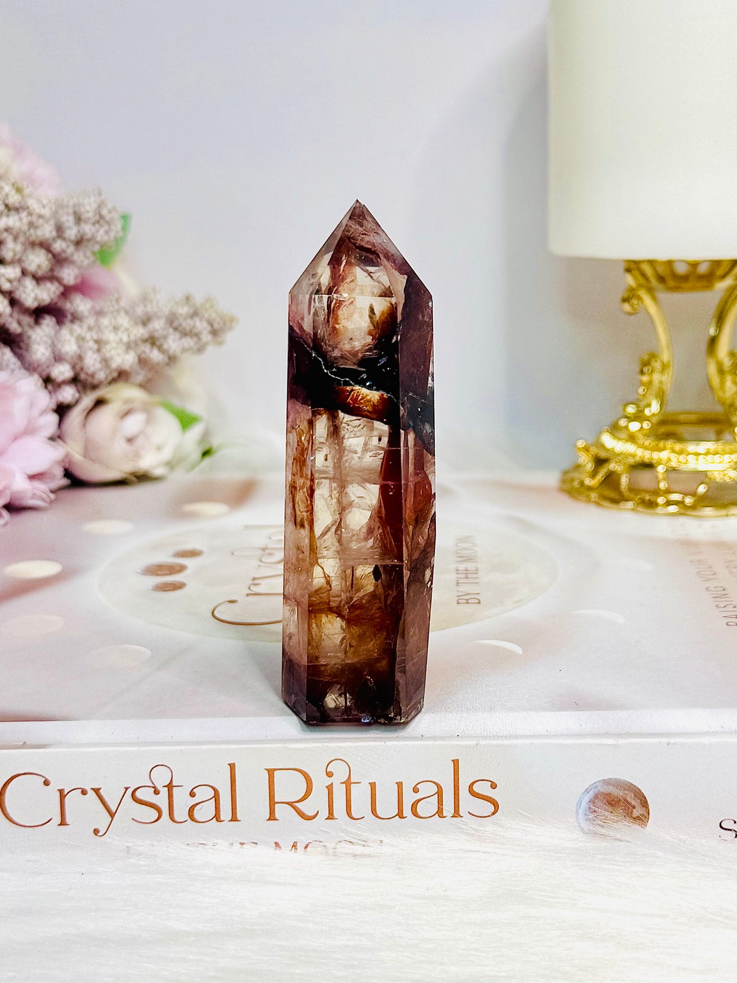 High Grade Fire Quartz Tower 8.5cm