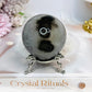 Black Agate Sphere on Stand 267g