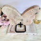 Huge Pink Amethyst Druzy Chunky Butterfly on Stand 1.35KG 19.5cm